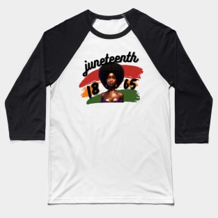 Black Juneteenth Baseball T-Shirt